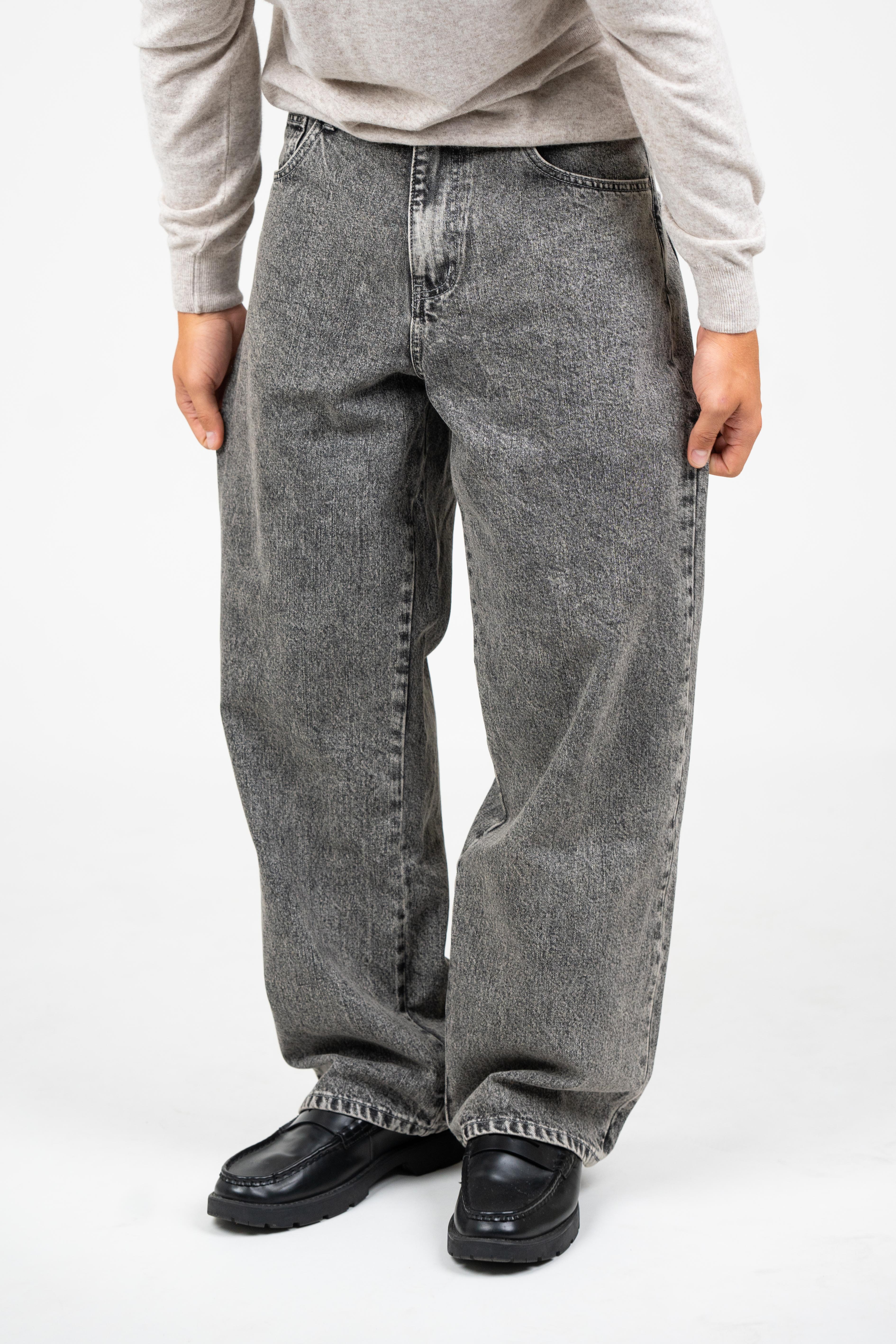 Baggy Denim Jeans Washed Grey